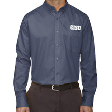 Load image into Gallery viewer, CISD Men Button Up Long Sleeve Twill Shirt