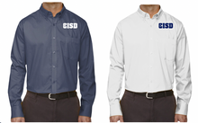 Load image into Gallery viewer, CISD Men Button Up  Long Sleeve Twill Shirt
